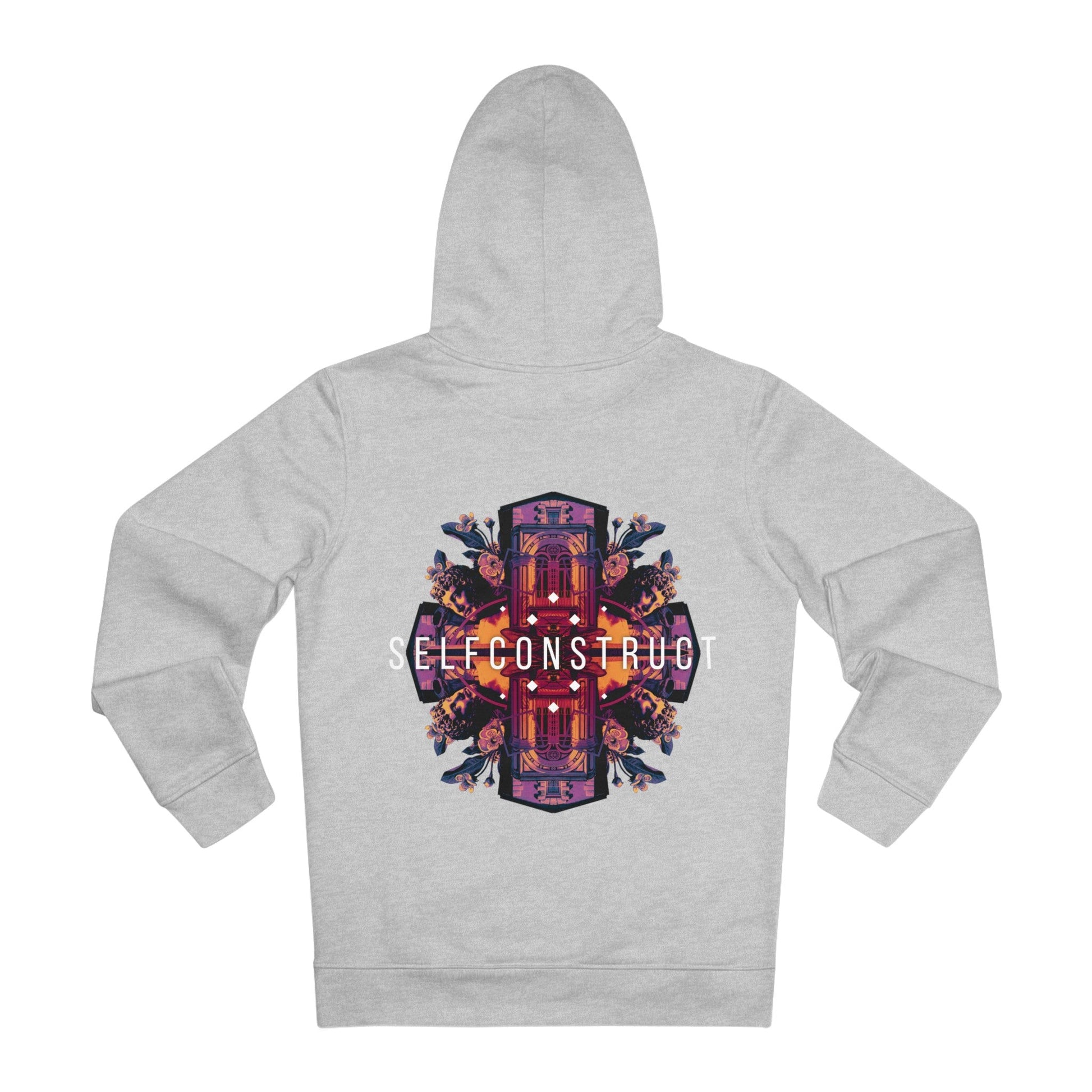 Printify Hoodie Heather Grey / S Caleidoscope Selfconstruct - Streetwear - Reality Check - Hoodie - Back Design