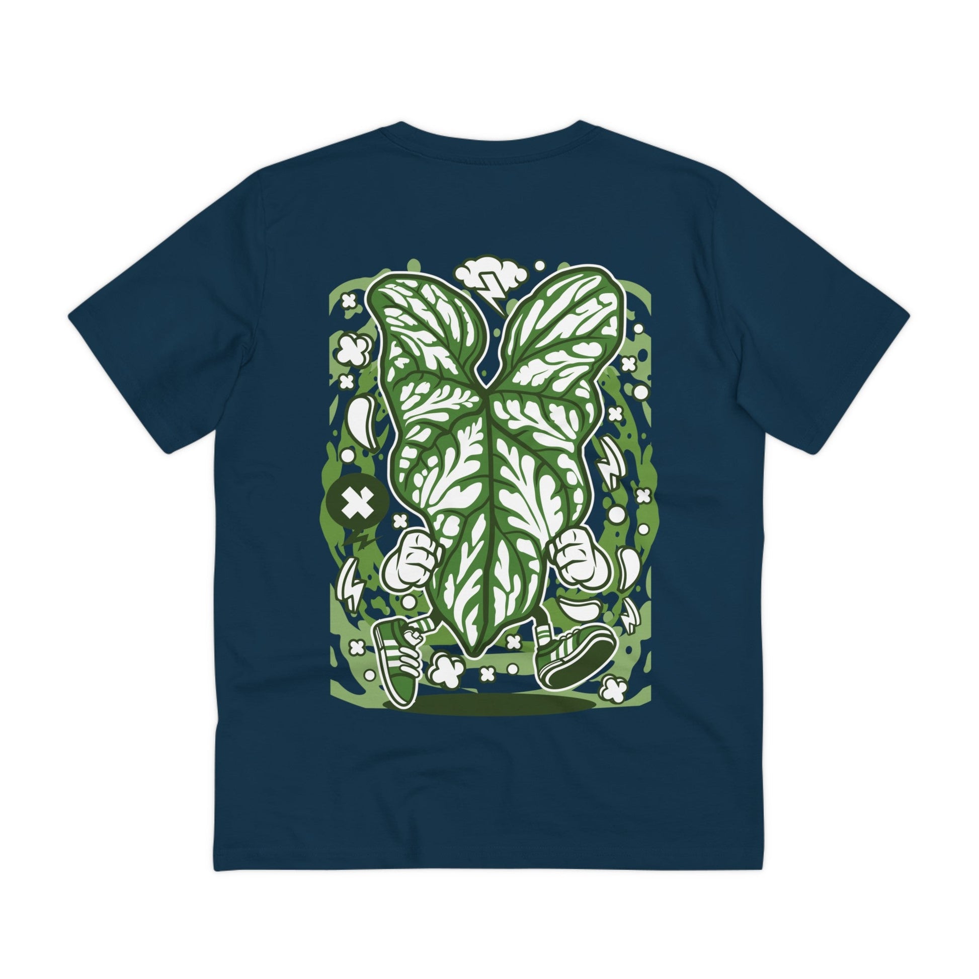 Printify T-Shirt French Navy / 2XS Cercestis Mirabilis - Cartoon Plants - Back Design