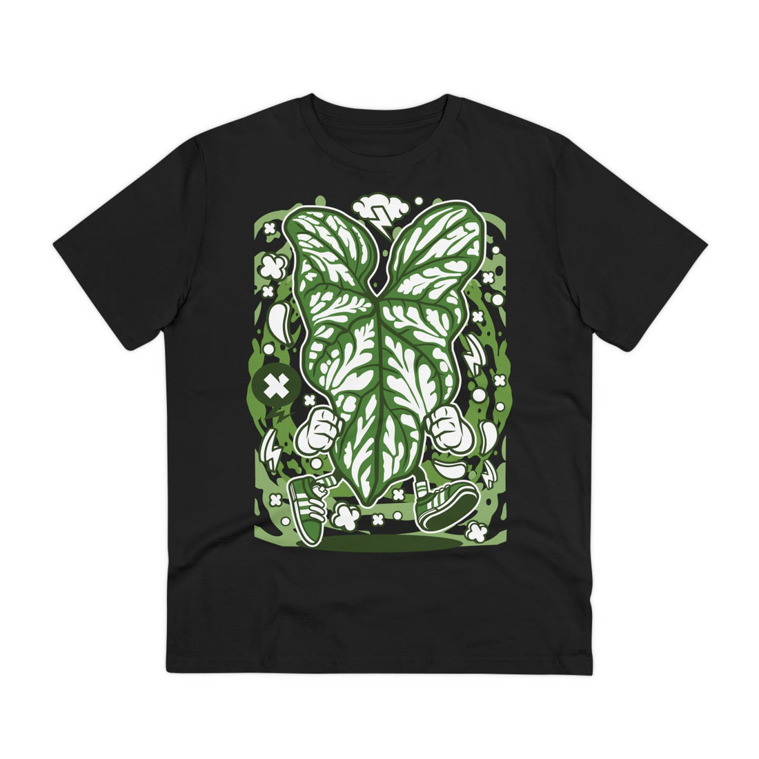Printify T-Shirt Black / 2XS Cercestis Mirabilis - Cartoon Plants - Front Design