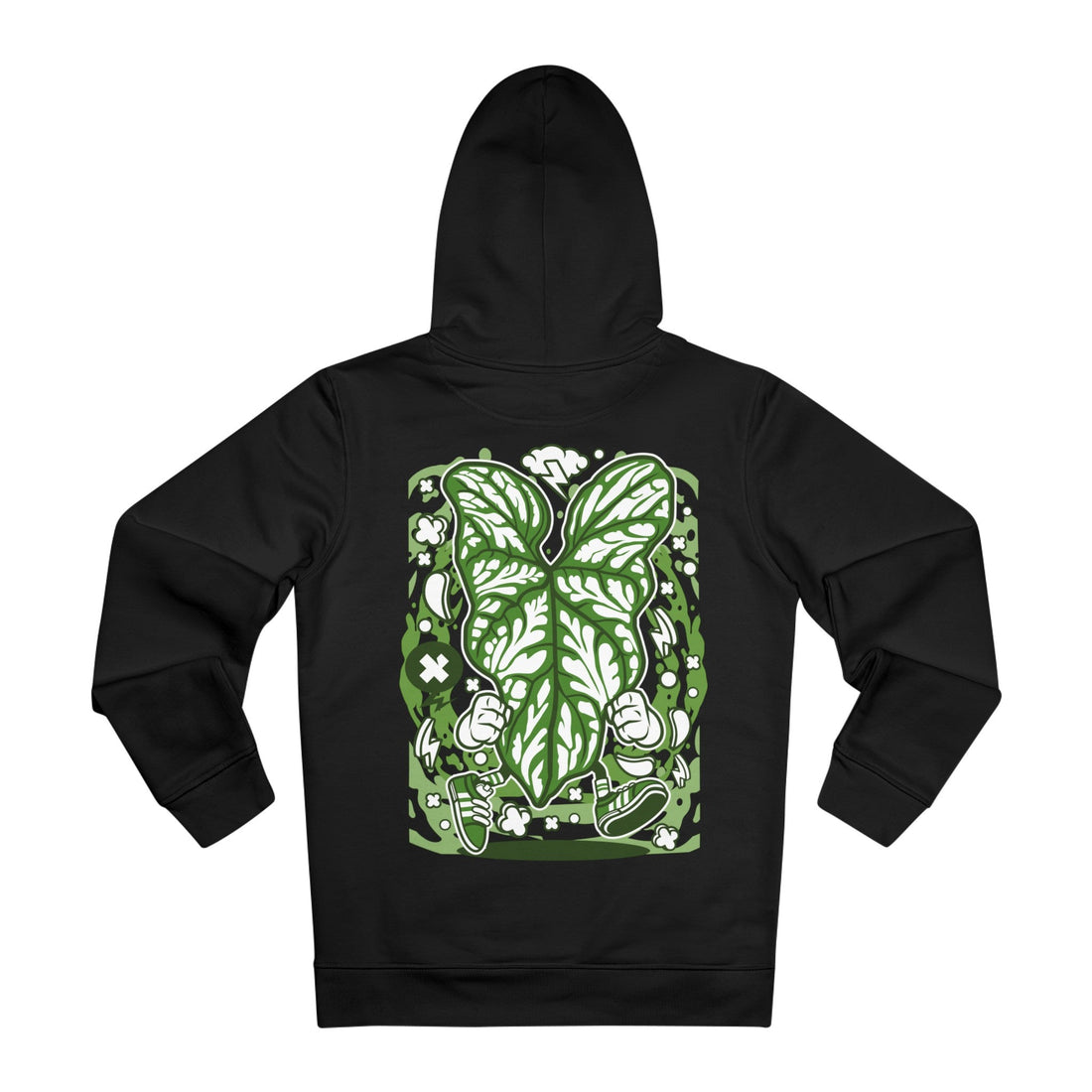 Printify Hoodie Black / 2XL Cercestis Mirabilis - Cartoon Plants - Hoodie - Back Design