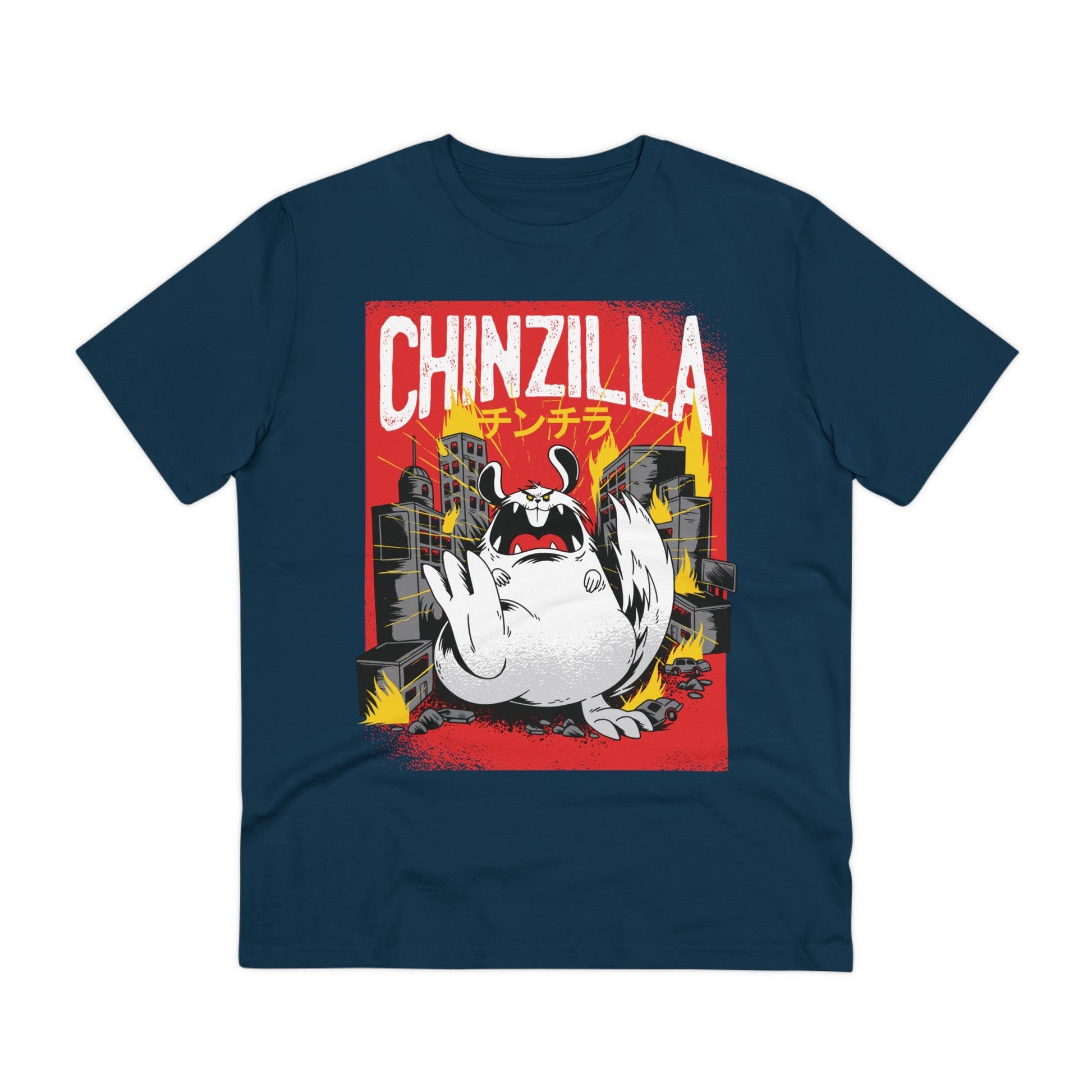Printify T-Shirt French Navy / 2XS Chinzilla - Film Parodie - Front Design