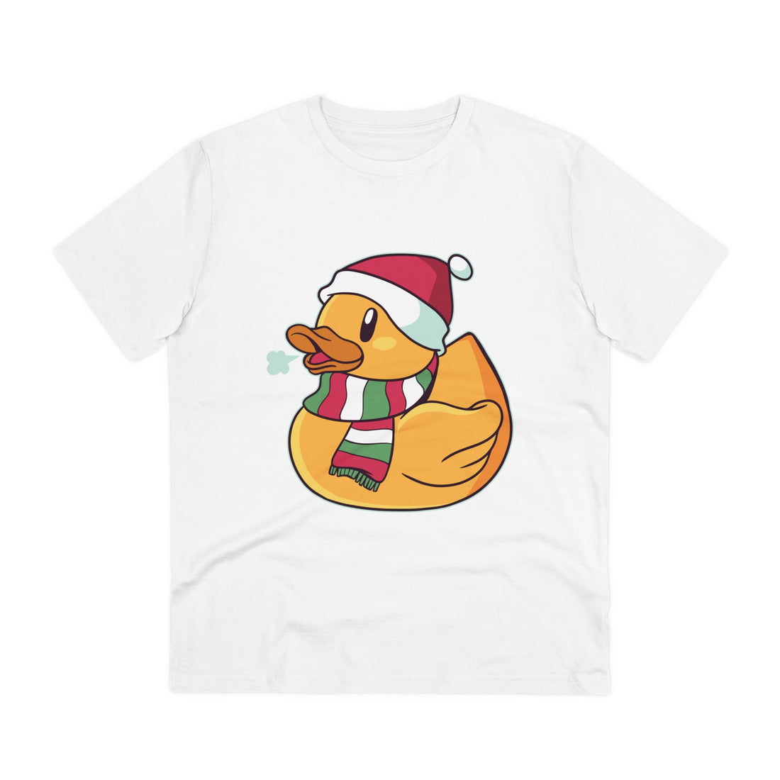 Printify T-Shirt White / 2XS Christmas - Rubber Duck - Front Design