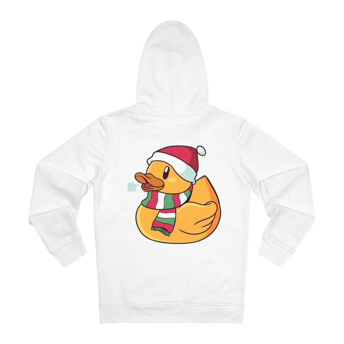 Printify Hoodie White / S Christmas - Rubber Duck - Hoodie - Back Design