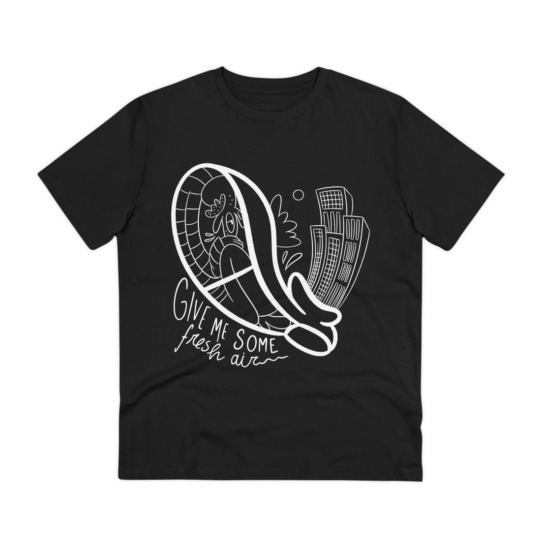 Printify T-Shirt Black / 2XS Claustrophobia in Shoe - Doodle Fears - Front Design