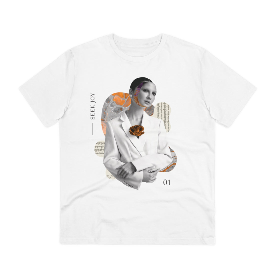 Printify T-Shirt White / 2XS Collage Modern Woman - Modern Collage - Front Design