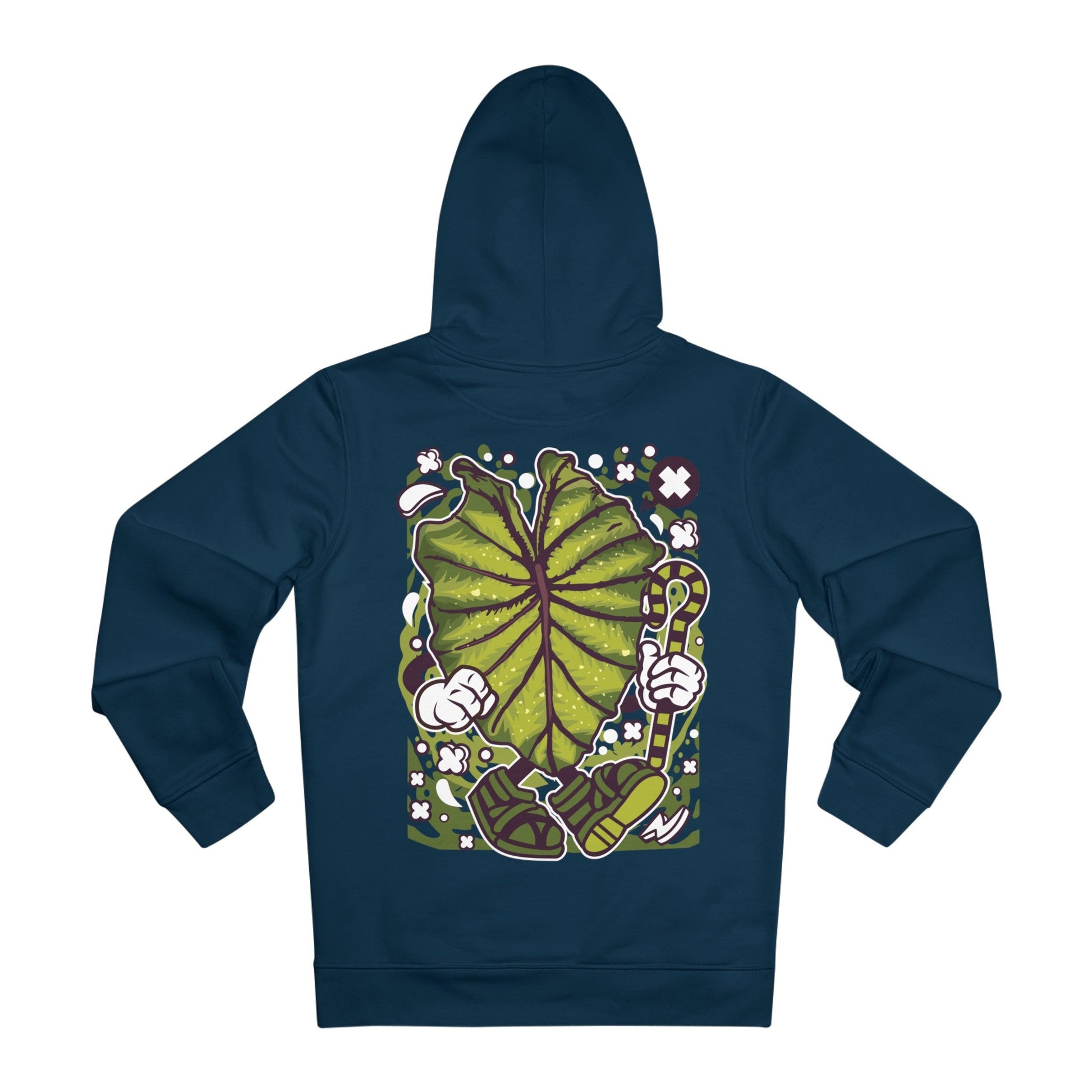 Printify Hoodie French Navy / S Colocasia Pharaoh - Cartoon Plants - Hoodie - Back Design