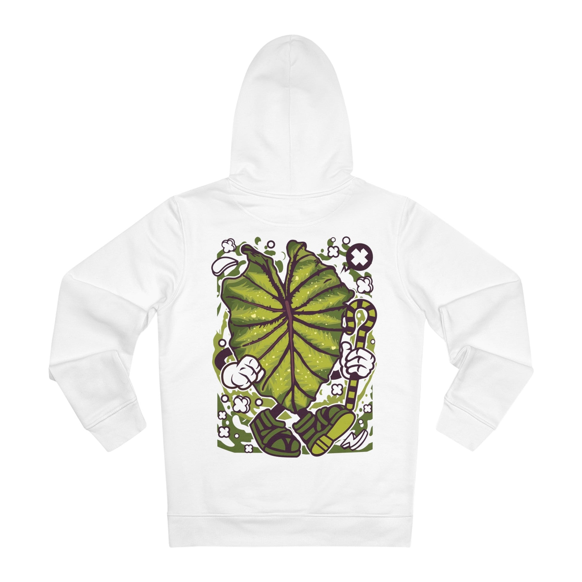 Printify Hoodie White / S Colocasia Pharaoh - Cartoon Plants - Hoodie - Back Design
