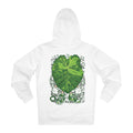 Printify Hoodie White / S Colosasia Lime Gecko - Cartoon Plants - Hoodie - Back Design