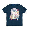 Printify T-Shirt French Navy / 2XS Cornflower - Flowers with Fairies - Back Design