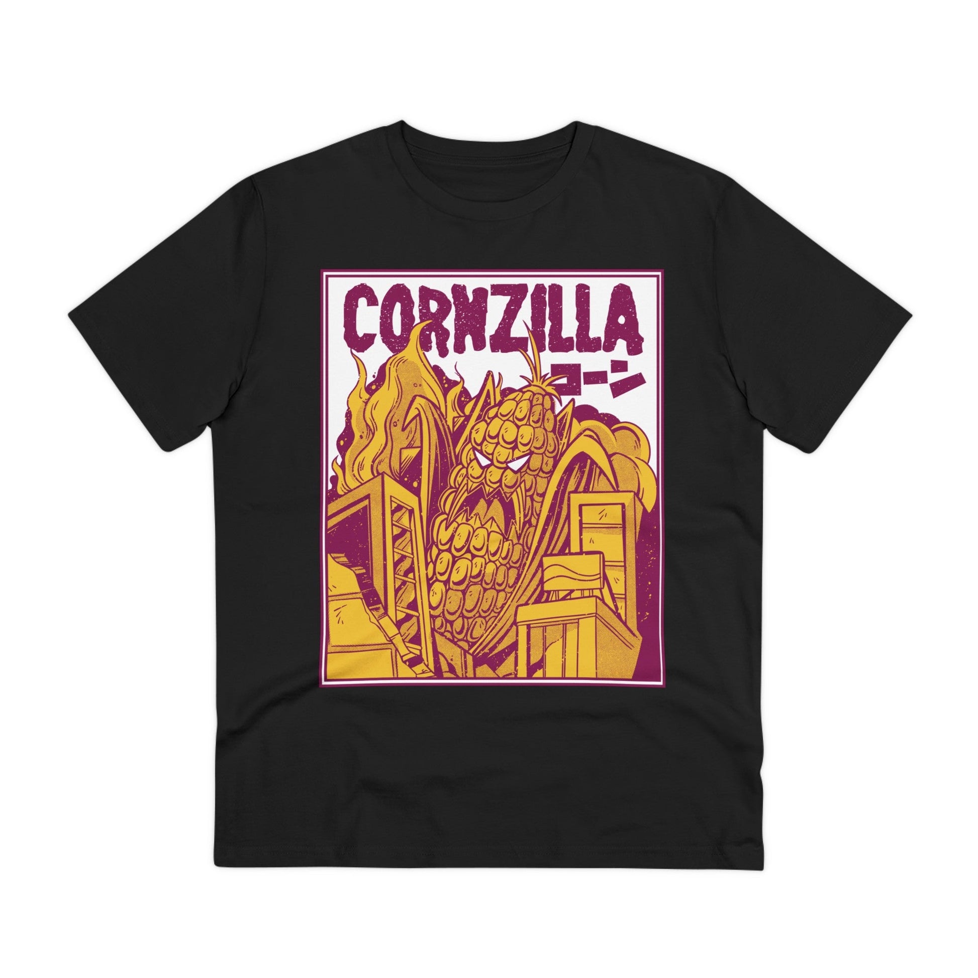 Printify T-Shirt Black / 2XS Cornzilla - Film Parodie - Front Design