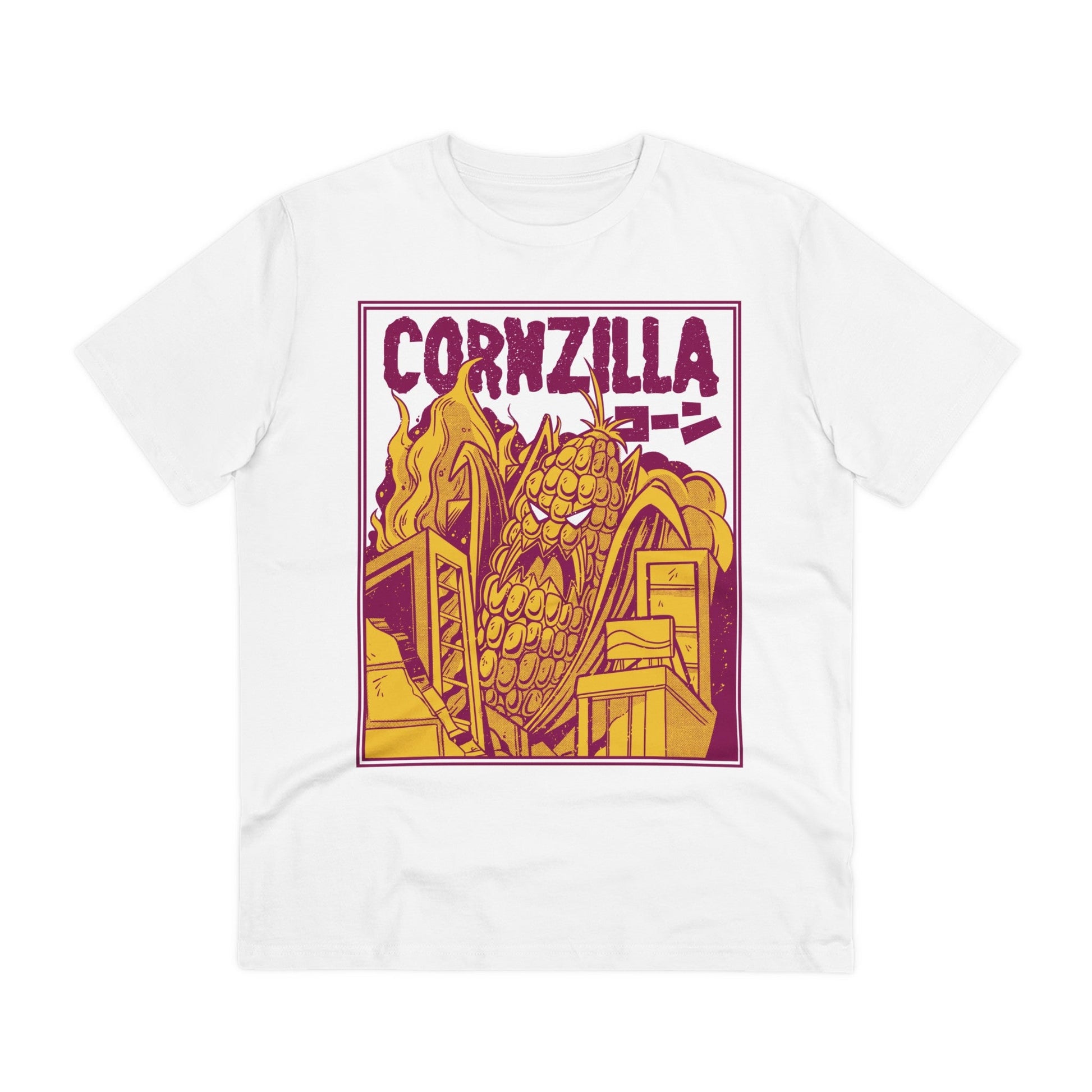 Printify T-Shirt White / 2XS Cornzilla - Film Parodie - Front Design