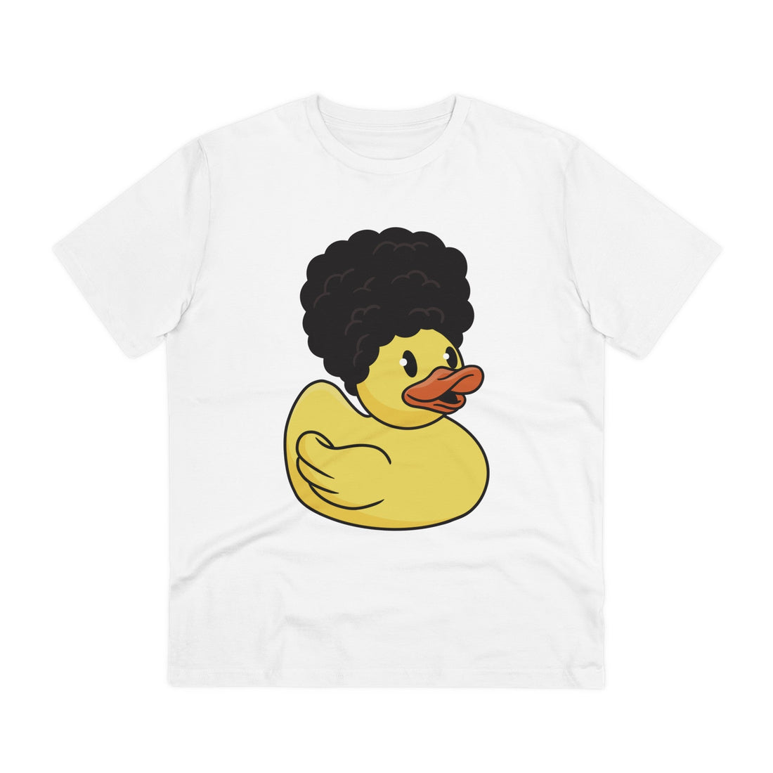 Printify T-Shirt White / 2XS Curly - Rubber Duck - Front Design