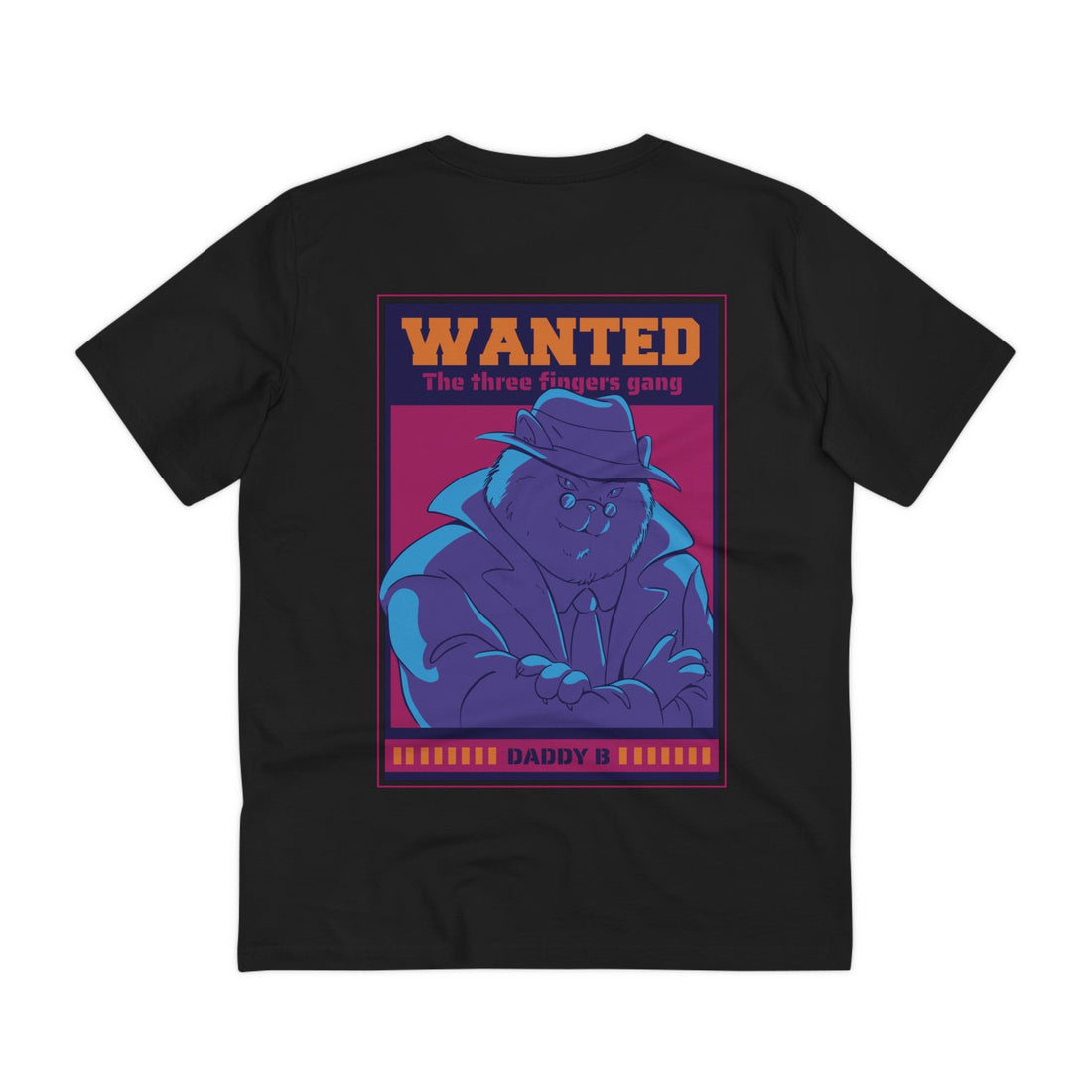 Printify T-Shirt Black / 2XS Daddy B - Cat Mafia - Back Design