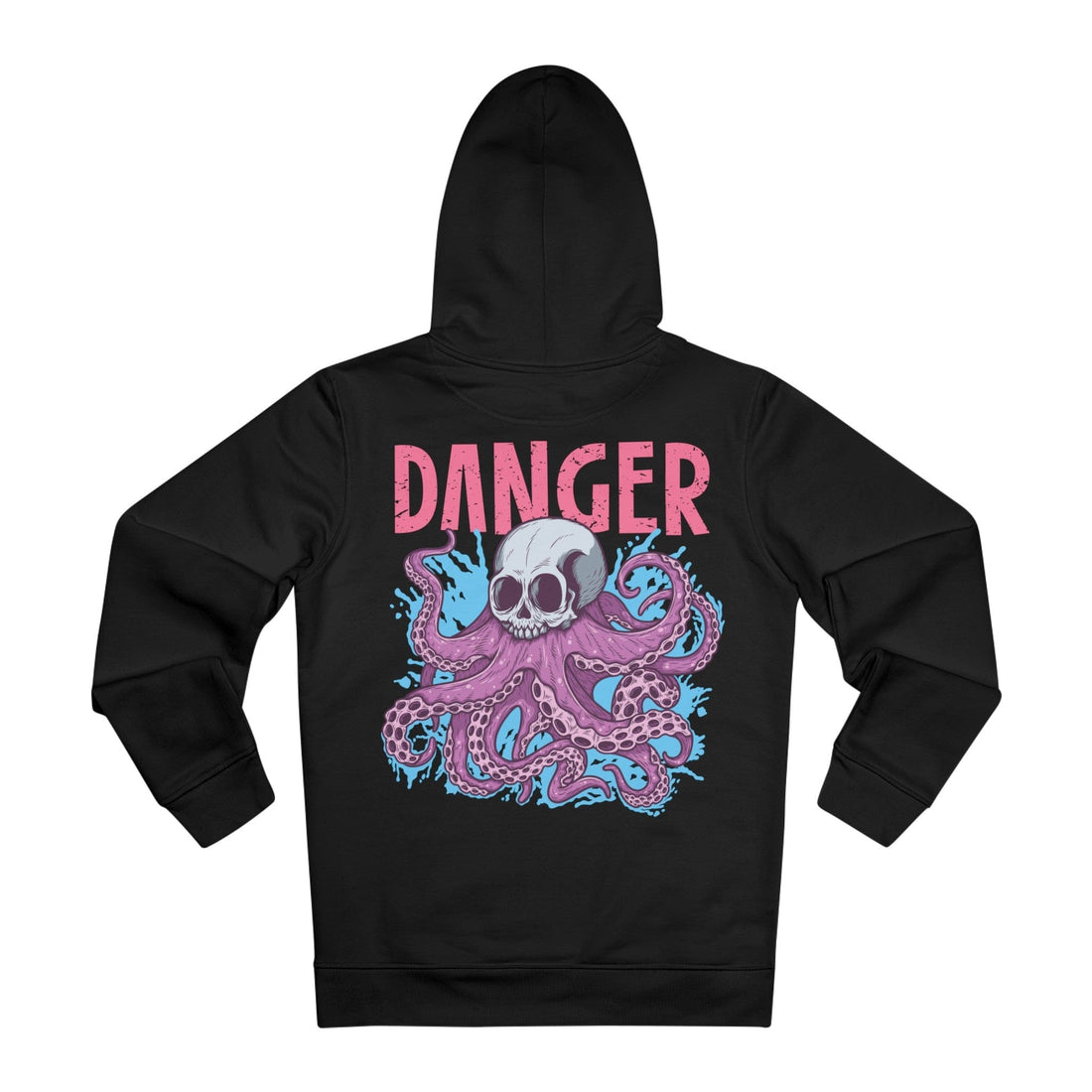 Printify Hoodie Black / 2XL Danger Skull - Streetwear - I´m Fine - Hoodie - Back Design