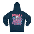 Printify Hoodie French Navy / S Danger Skull - Streetwear - I´m Fine - Hoodie - Back Design