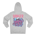 Printify Hoodie Heather Grey / S Danger Skull - Streetwear - I´m Fine - Hoodie - Back Design
