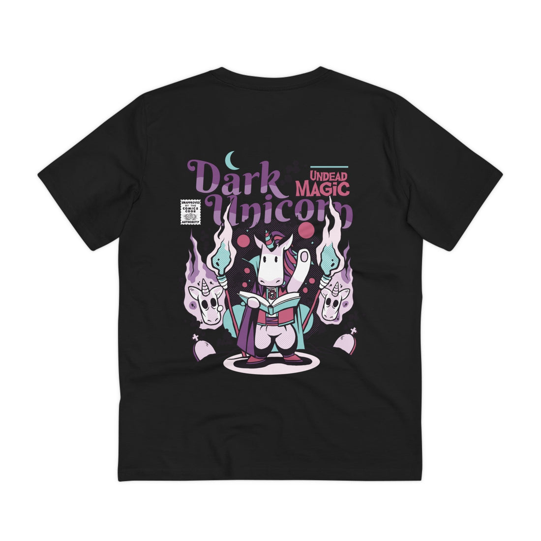 Printify T-Shirt Black / 2XS Dark Magician Unicorn - Unicorn World - Back Design