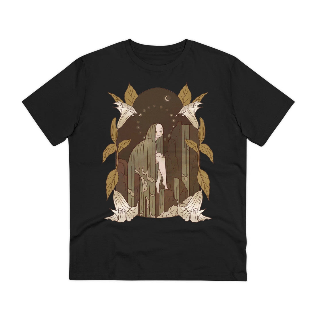 Printify T-Shirt Black / 2XS Dark Waterfall - Fairy Tail World - Front Design