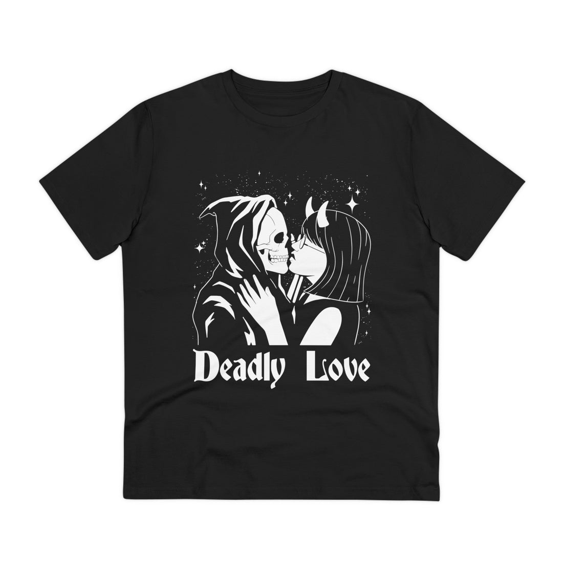 Printify T-Shirt Black / 2XS Deadly Love - Anime World - Front Design