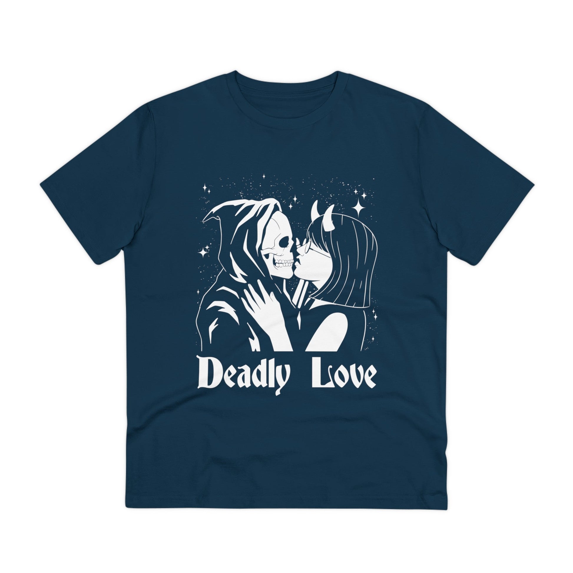 Printify T-Shirt French Navy / 2XS Deadly Love - Anime World - Front Design