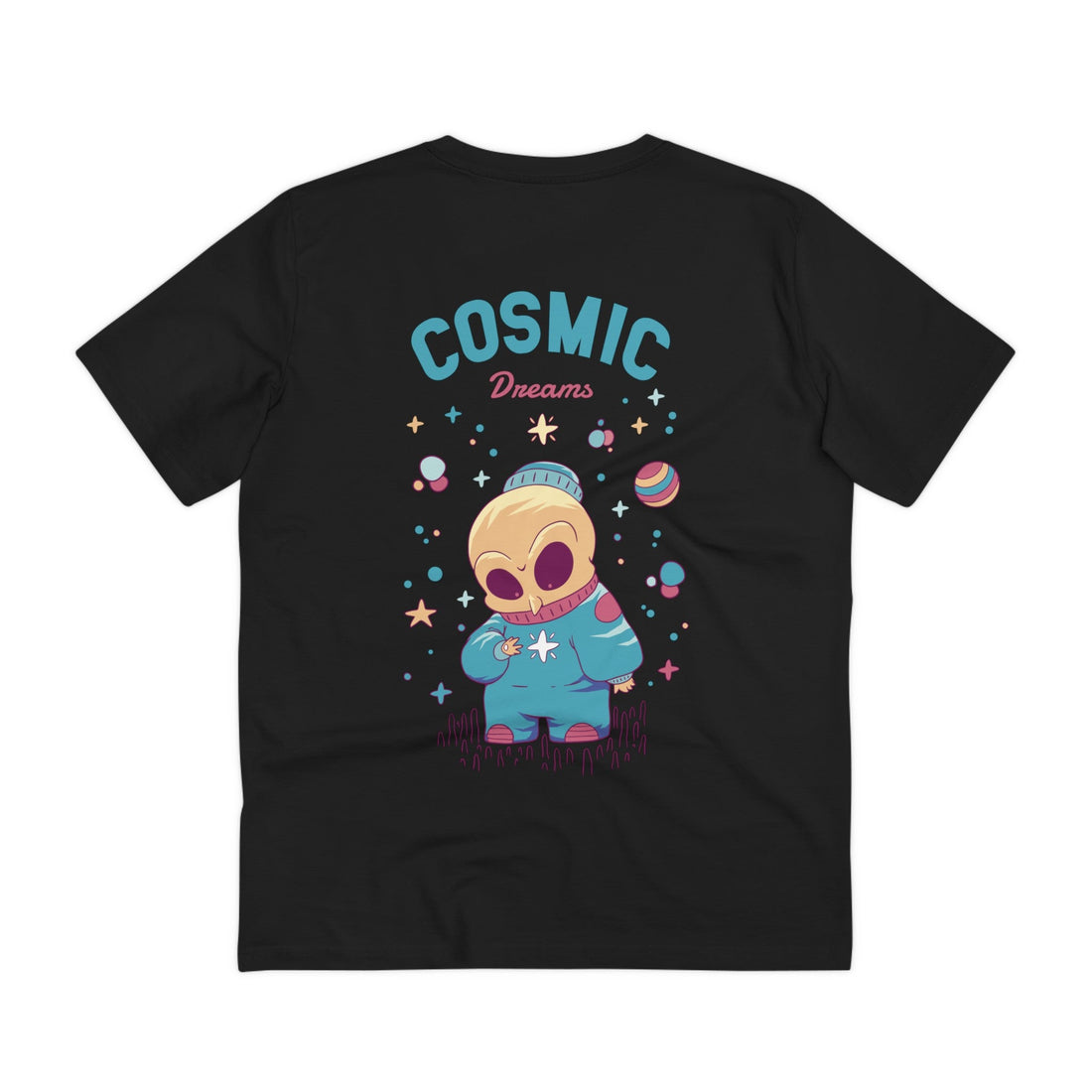 Printify T-Shirt Black / 2XS Deams Space Skull - Monster in Space - Back Design