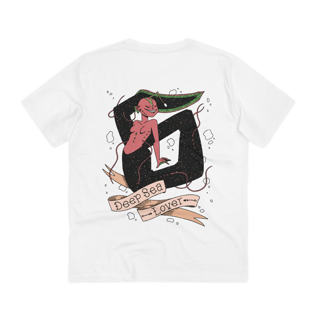 Printify T-Shirt White / 2XS Deep Sea lover - Creepy Mermaids - Back Design