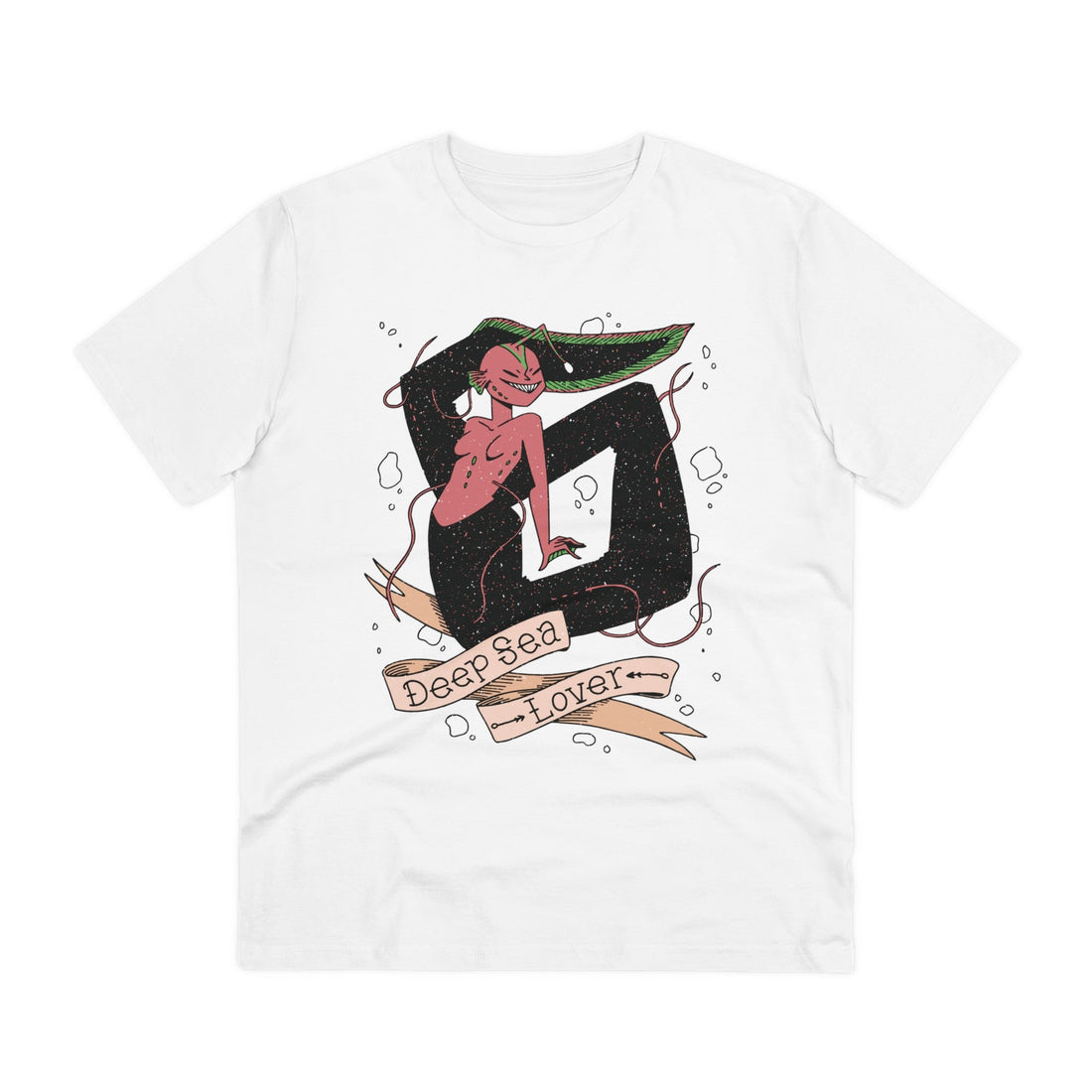 Printify T-Shirt White / 2XS Deep Sea lover - Creepy Mermaids - Front Design