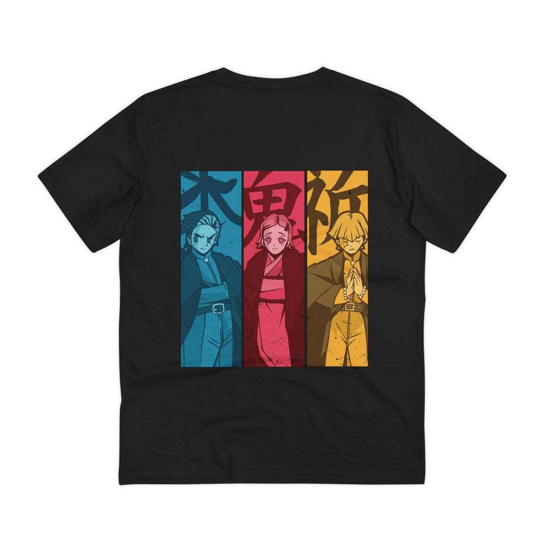 Printify T-Shirt Black / 2XS Demon Slayer three color - Anime World - Back Design