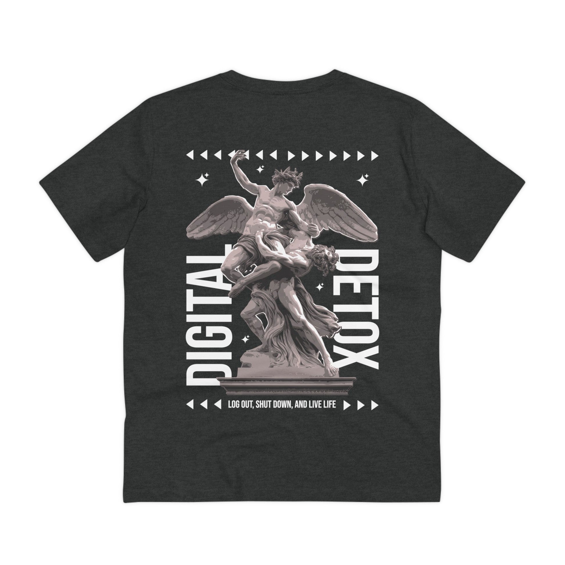 Printify T-Shirt Dark Heather Grey / 2XS Digital Detox - Streetwear - Gods Way - Back Design