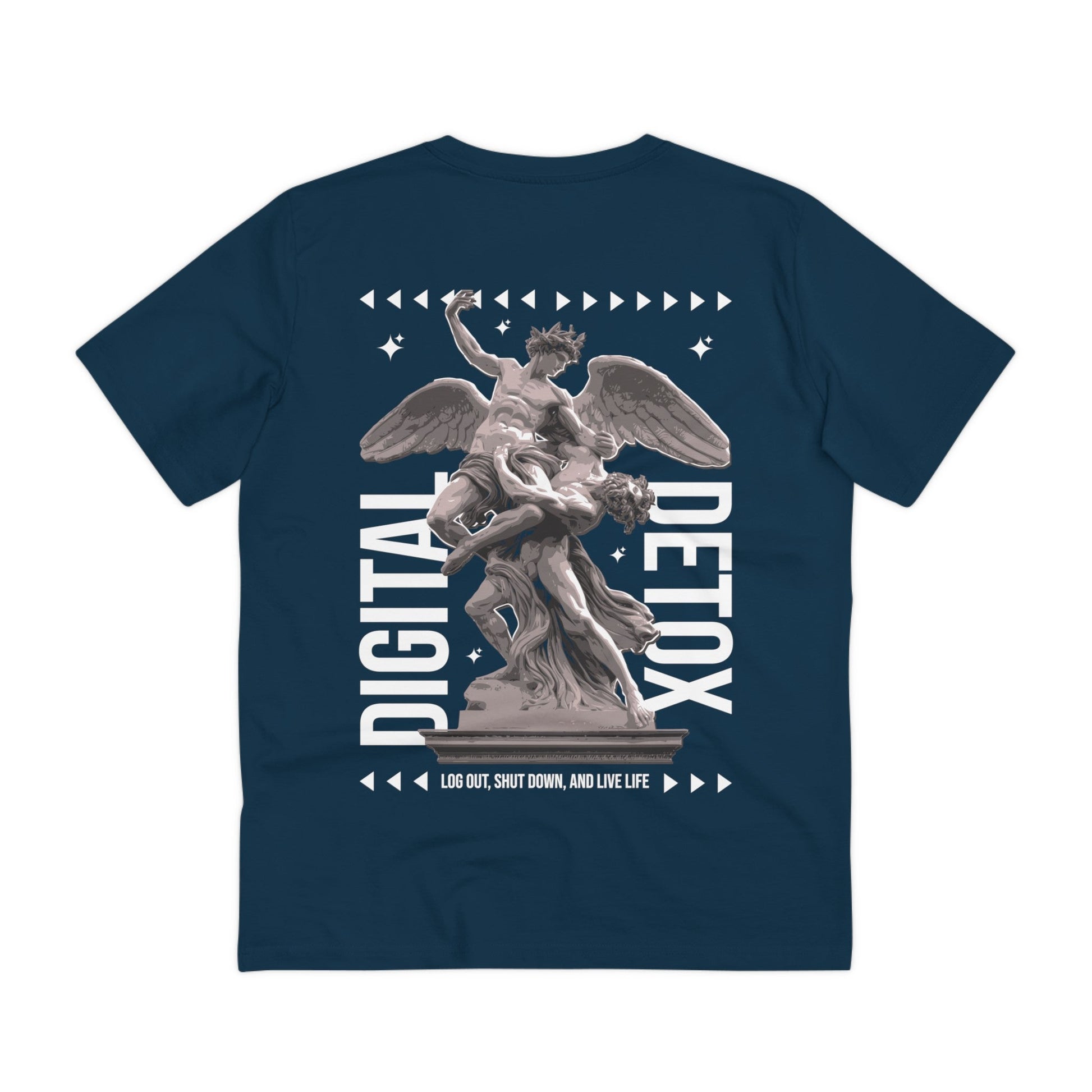 Printify T-Shirt French Navy / 2XS Digital Detox - Streetwear - Gods Way - Back Design