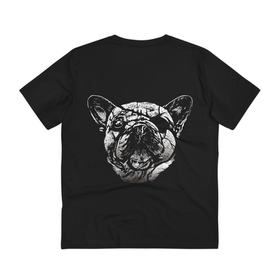 Printify T-Shirt Black / 2XS Dog Blindfold - Animals with Eye Patch - Back Design