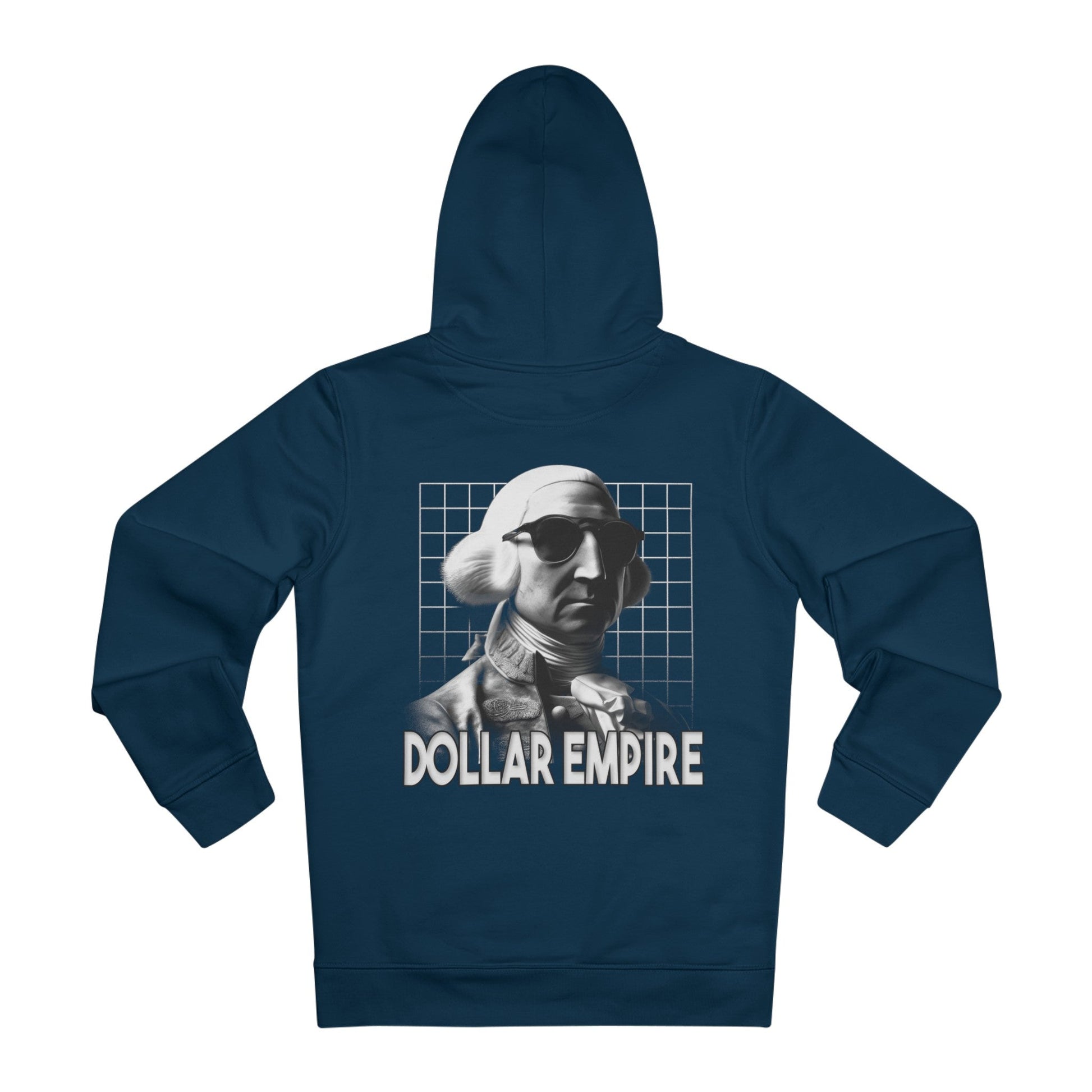Printify Hoodie French Navy / S Dollar Empire George - Streetwear - King Breaker - Hoodie - Back Design