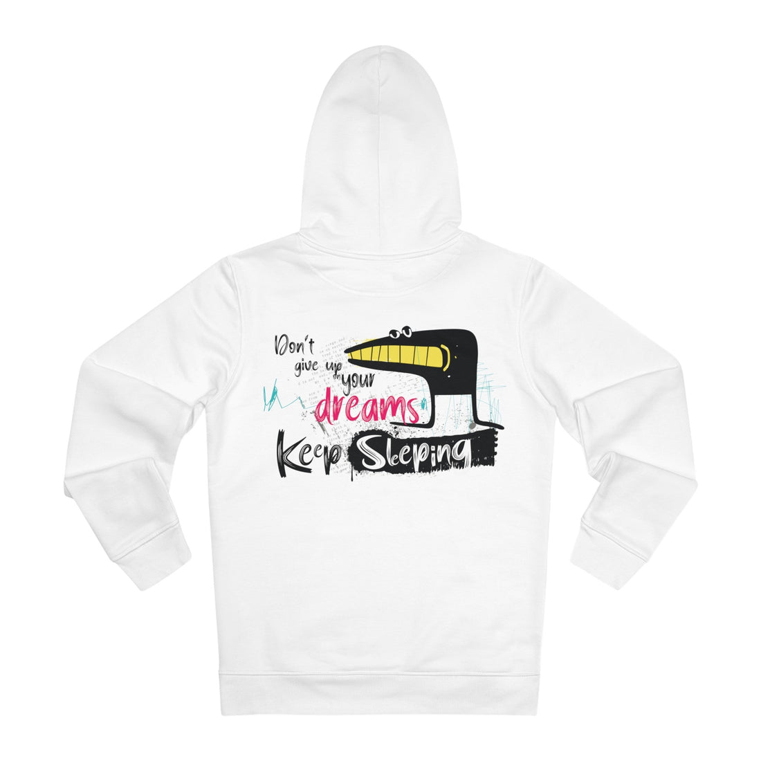 Printify Hoodie White / S Dont give up your dreams - Streetwear - Small Masterpieces - Hoodie - Back Design