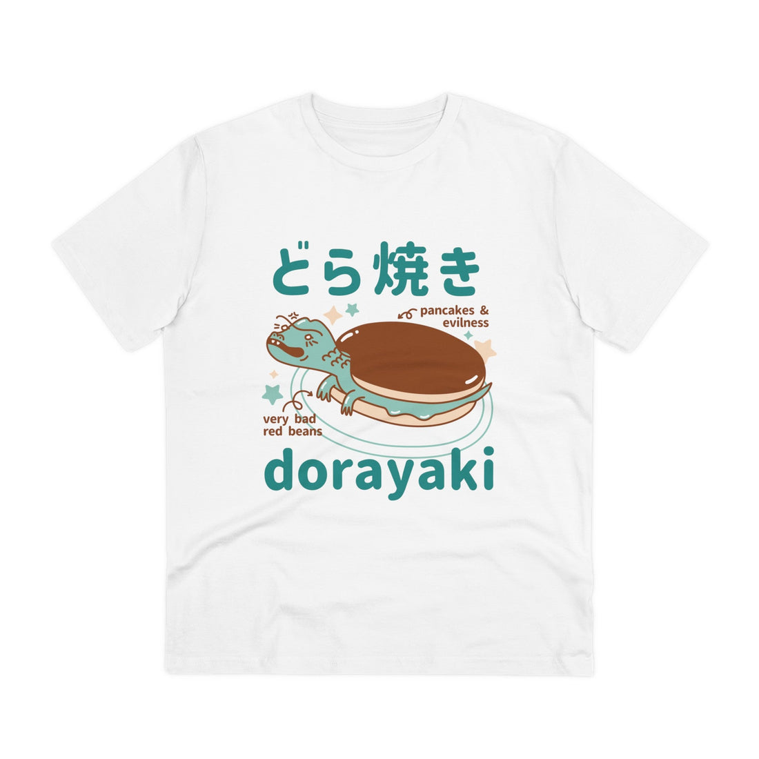 Printify T-Shirt White / 2XS Dorayaki - Cute Japanese Dessert Monsters - Front Design