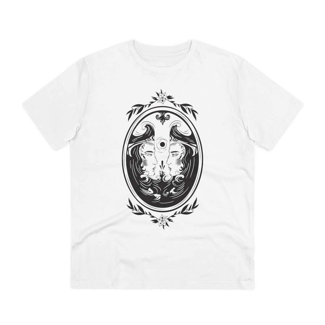 Printify T-Shirt White / 2XS Doubles Mirror - Dark Fantasy - Front Design