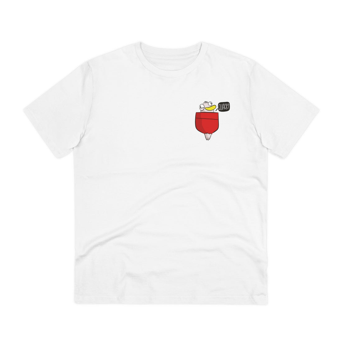 Printify T-Shirt White / 2XS Duck - Animals in Pockets - Front Design