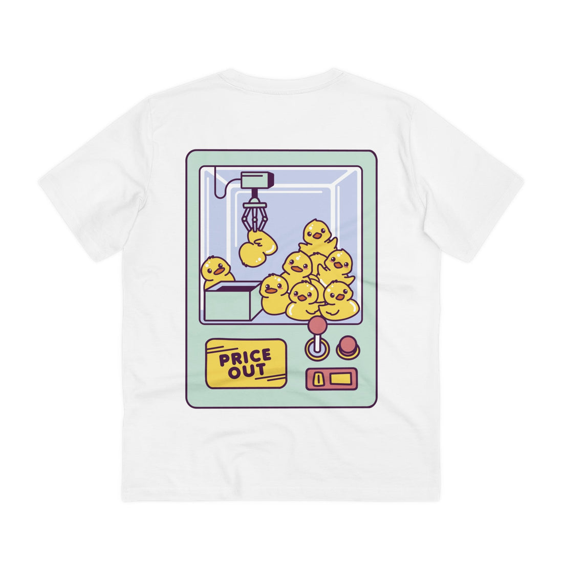 Printify T-Shirt White / 2XS Duck Machine - Rubber Duck - Back Design