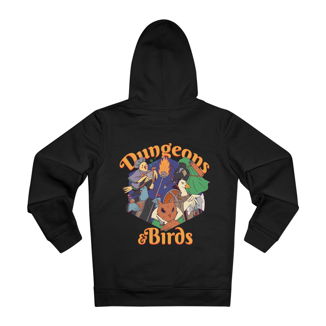 Printify Hoodie Black / M Dungeons and Birds - Dungeons and Animals - Hoodie - Back Design