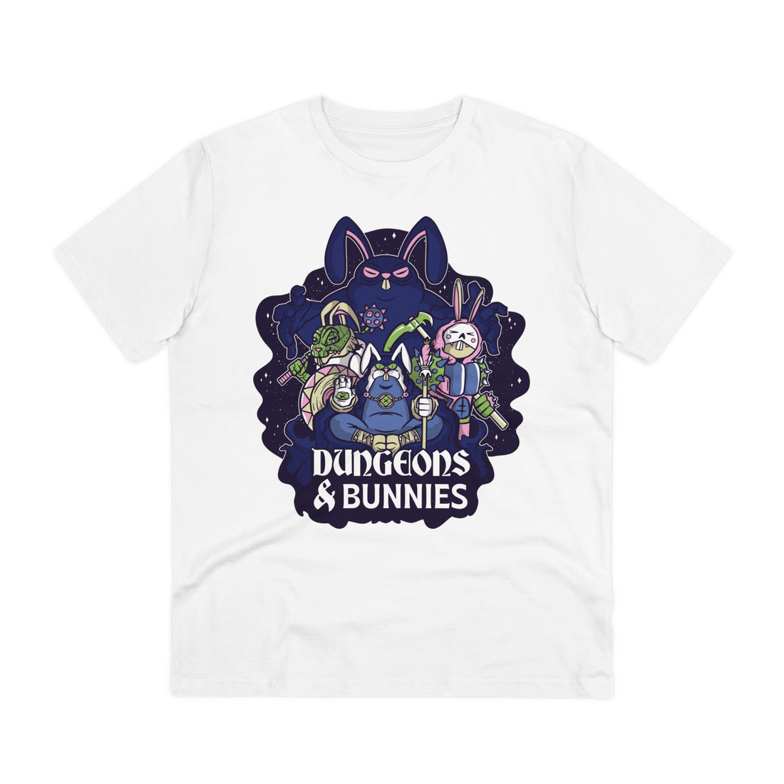Printify T-Shirt White / 2XS Dungeons and Bunnies - Dungeons and Animals - Front Design