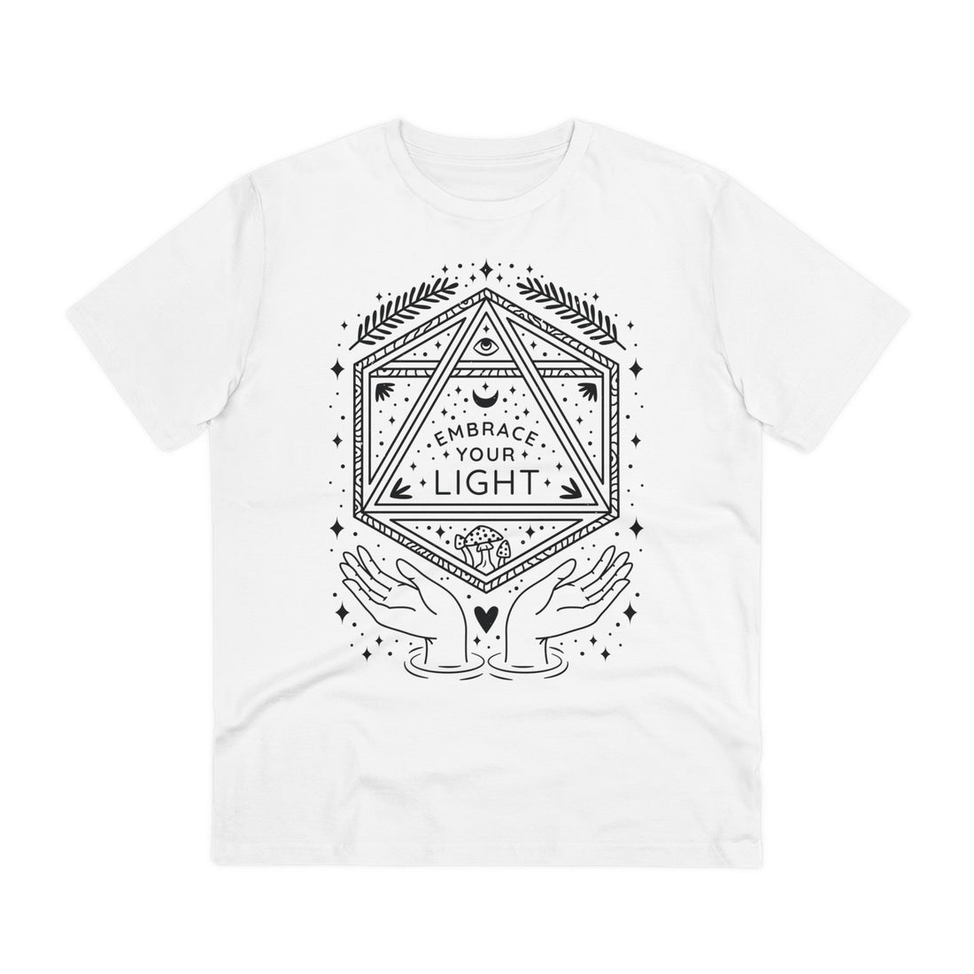 Printify T-Shirt White / 2XS Embarce your light - Universe Quotes - Front Design