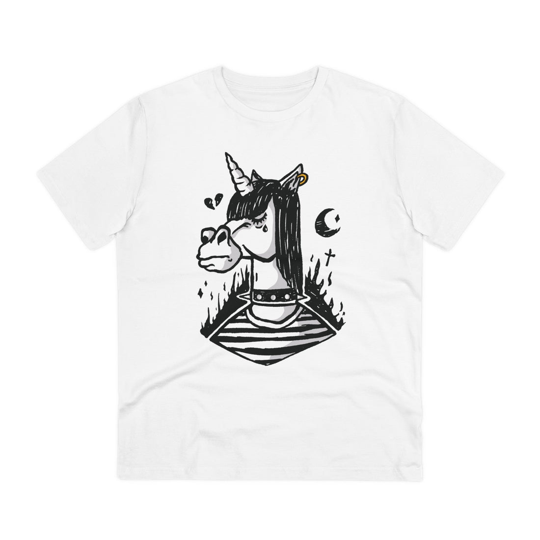 Printify T-Shirt White / 2XS Emo Unicorn - Unicorn World - Front Design