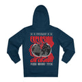 Printify Hoodie French Navy / S Explosion Earth - Streetwear - Berlin Reality - Hoodie - Back Design