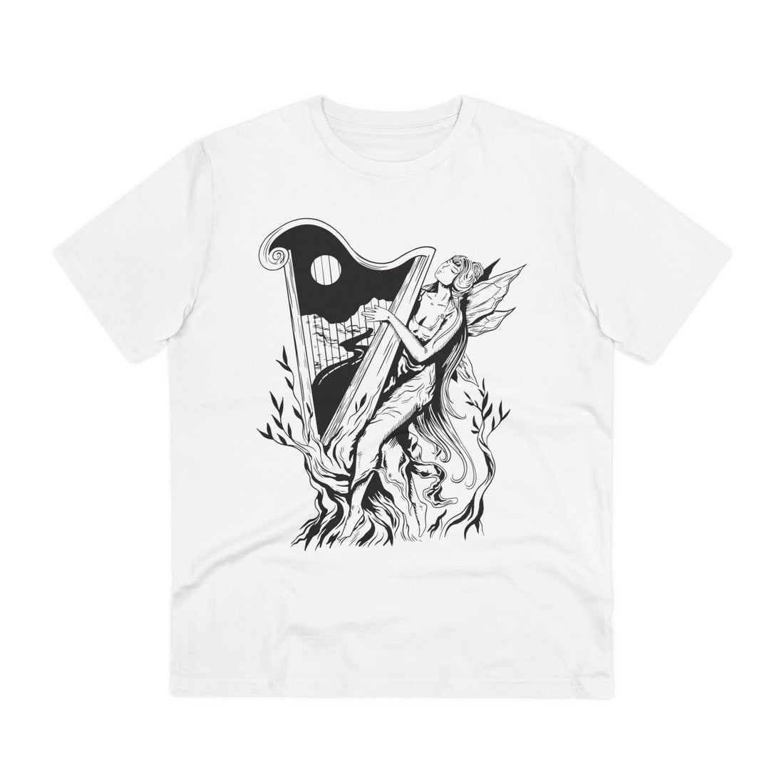 Printify T-Shirt White / 2XS Fairy Music - Dark Fantasy - Front Design