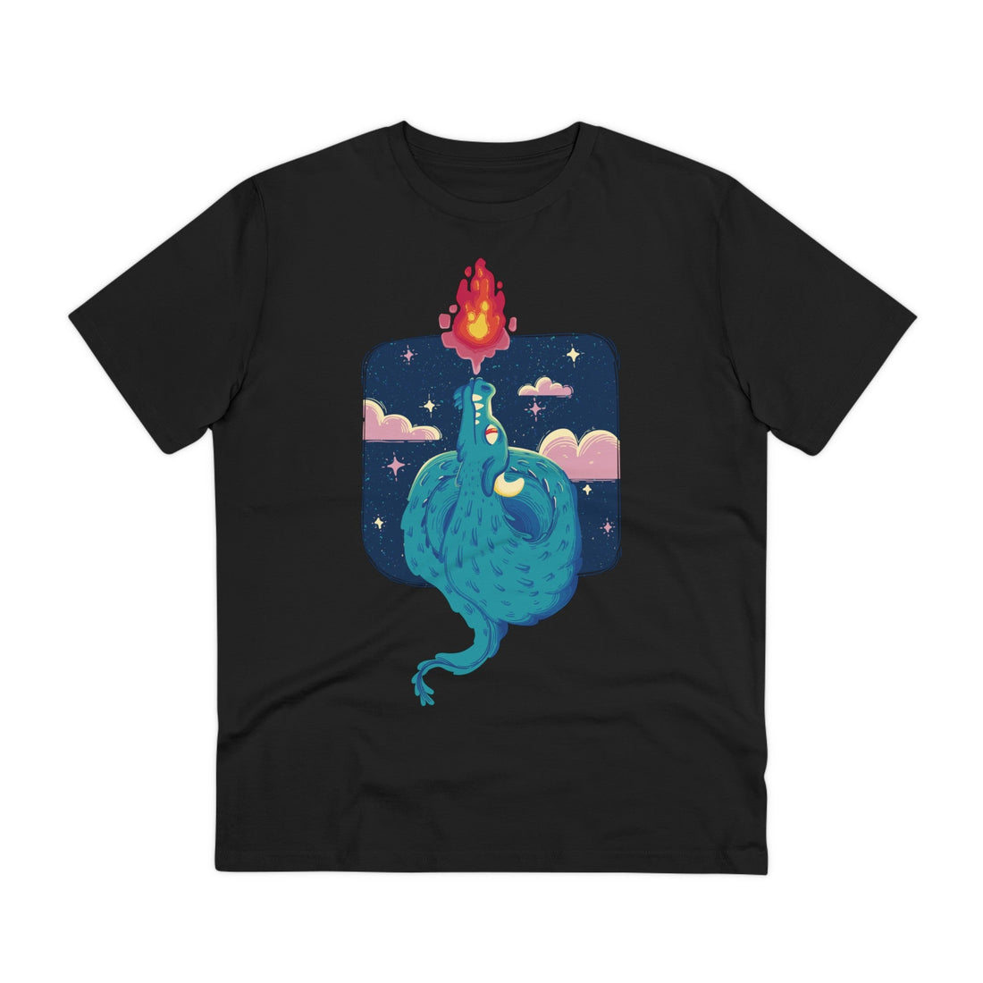 Printify T-Shirt Black / 2XS Fairytale Dragon Fire - Fairytale Dragons - Front Design