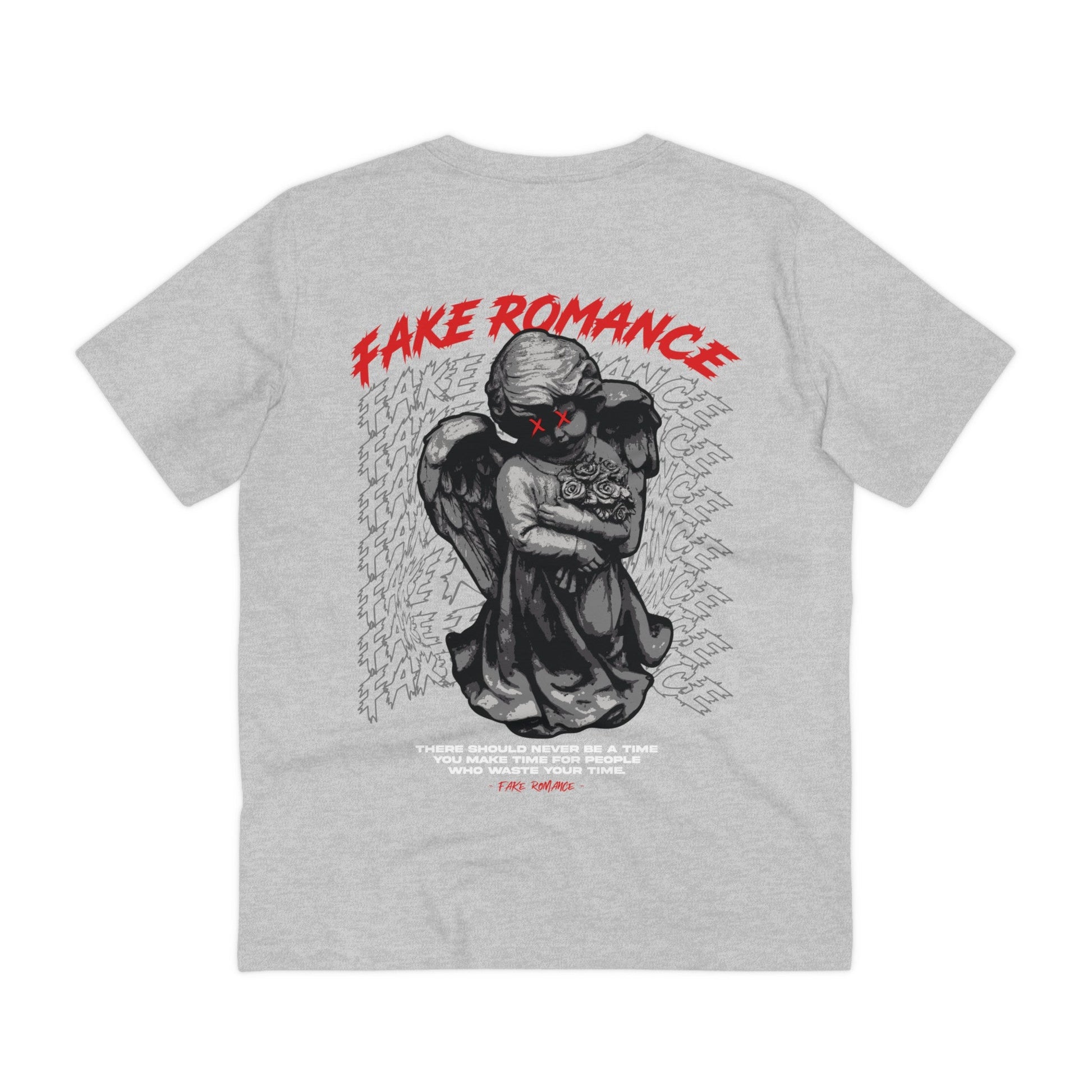 Printify T-Shirt Heather Grey / 2XS Fake Romance - Streetwear - Gods Way - Back Design