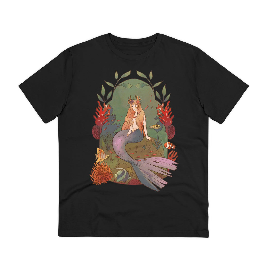 Printify T-Shirt Black / 2XS Fantasy Mermaid - Fairy Tail World - Front Design