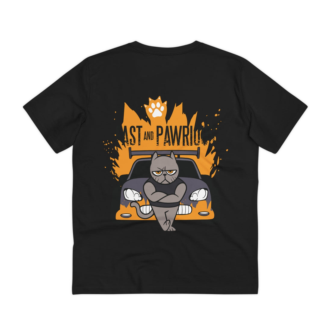 Printify T-Shirt Black / 2XS Fast and Pawrious - Film Parodie - Back Design