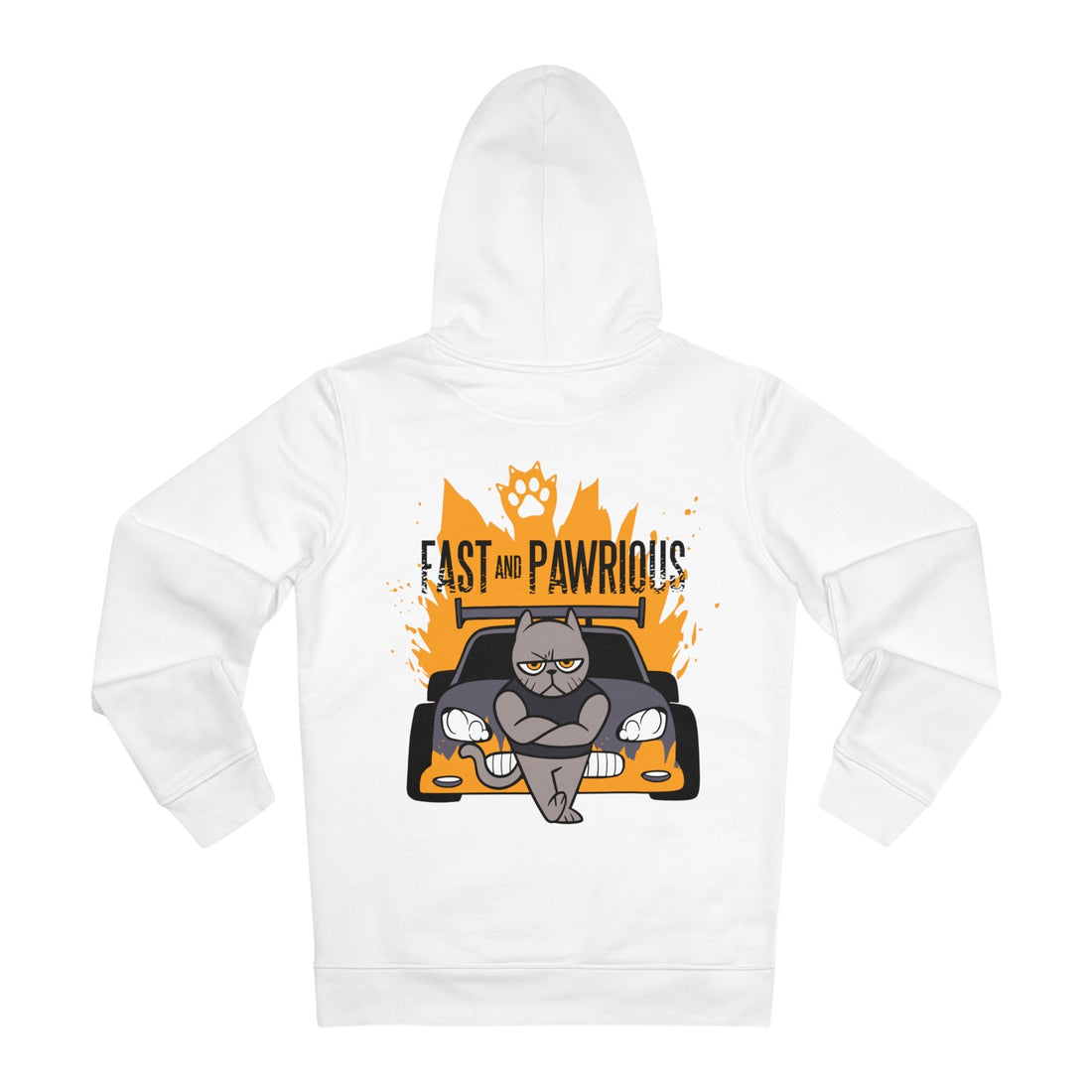 Printify Hoodie White / S Fast and Pawrious - Film Parodie - Hoodie - Back Design