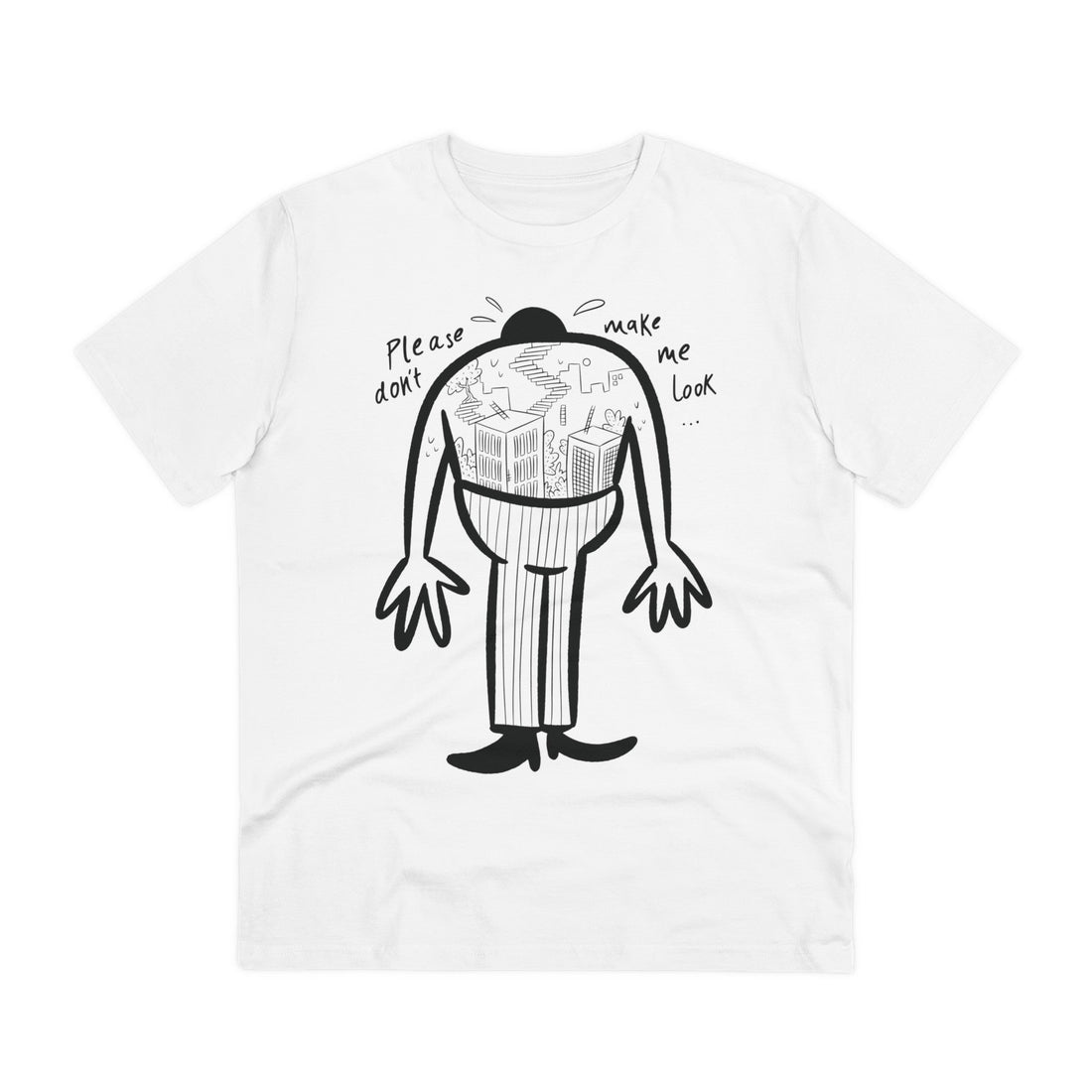 Printify T-Shirt White / 2XS Fear of Heights - Doodle Fears - Front Design