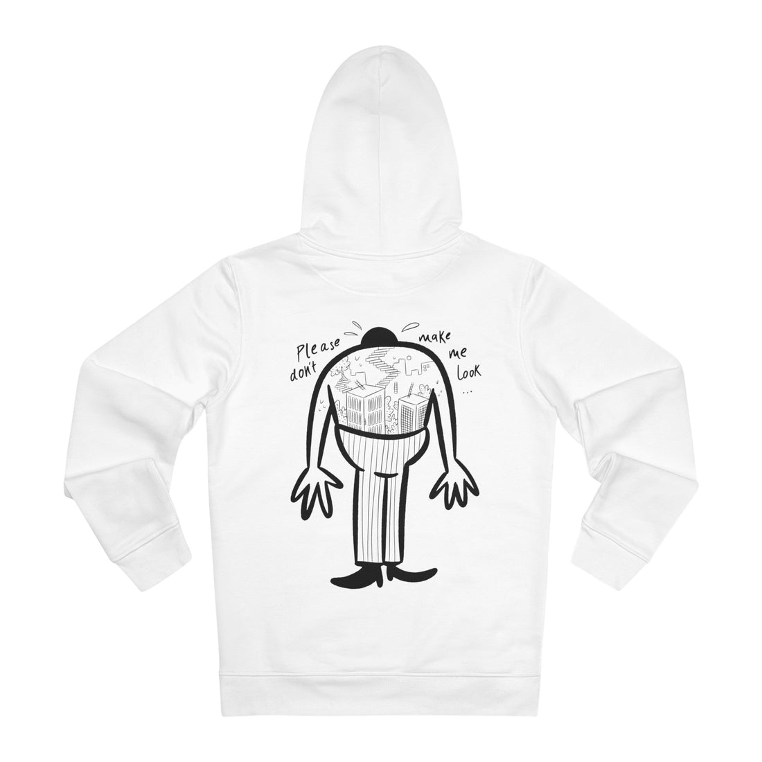 Printify Hoodie White / S Fear of Heights - Doodle Fears - Hoodie - Back Design